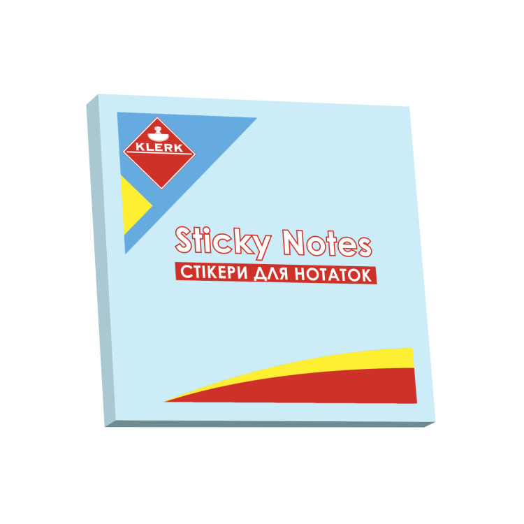 Паперовий блок для нотаток KLERK (KL21503) 75 г/м2, 76х76мм, 100 шт.